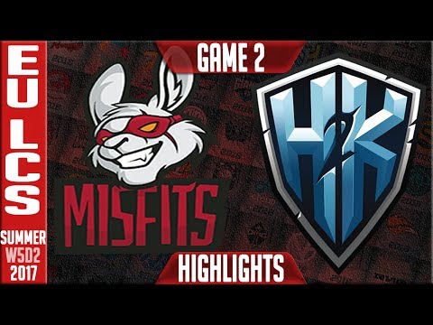H2K vs Misfits Highlights Game 2 | EU LCS Week 5 summer 2017 | H2K vs MF G2