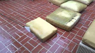 How to clean your patio cushions!