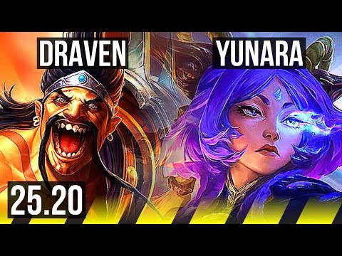 DRAVEN & Soraka vs YUNARA & Sona (ADC) | 9/3/9 | NA Master | 25.20