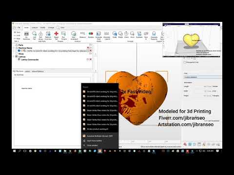 Live Streaming Of 3d Print ready Heart Model