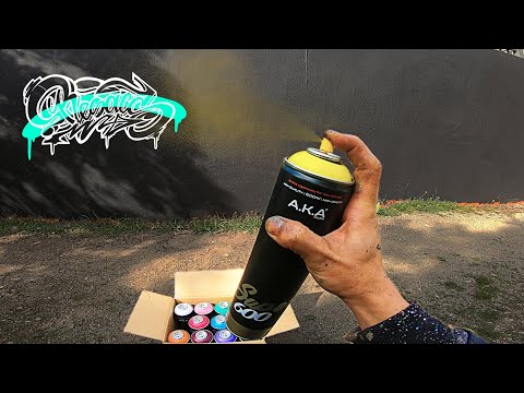 RESAKS - 🔥 Testing Super 600 Spray Cans Of AKA Colors 🔥 [ Big Graffiti Letters ]