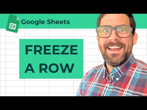 How to Freeze a Row in Google Sheets