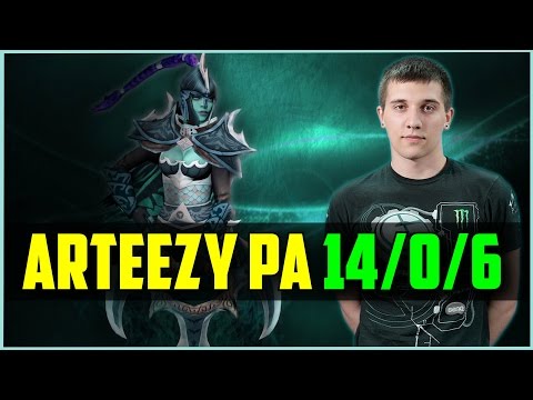 Secret.Arteezy Phantom Assassin vs HR 14/0/6 @ Dota Pit