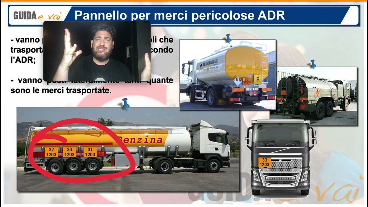 Pannello per merci pericolose