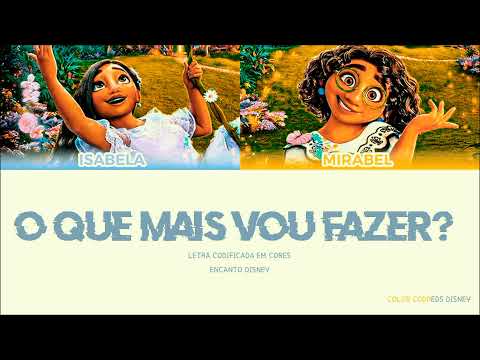 ENCANTO - QUE MAIS VOU FAZER LETRA CODIFICADA EM CORES (Larissa Cardoso, Mari Evangelista)