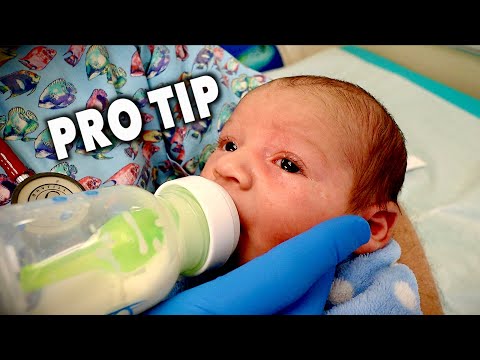 HOW TO HOLD A BOTTLE (When Feeding a Newborn Baby) | Dr. Paul