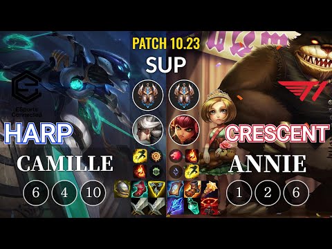 ESC Harp Camille vs T1 Crescent Annie Sup - KR Patch 10.23