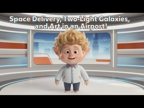 Space Delivery, Two-Light Galaxies, and Art in an Airport!