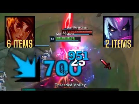 6 items Taliyah vs 2 items Evelynn