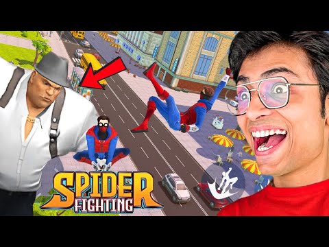 SPIDER FIGHTING HERO Game KINGPIN Attack😱 NEW UPDATE