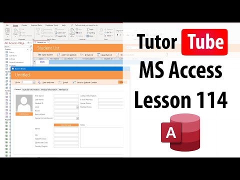 MS Access Tutorial Lesson 1 Creating New Database and Interface