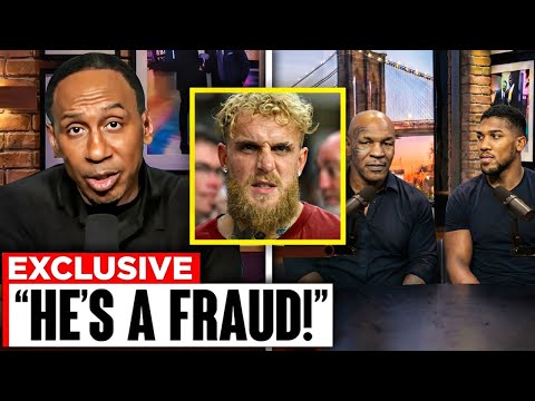 Stephen A Smith SHOCKED After Mike Tyson & Anthony Joshua EXPOSE Jake Paul For Trying To BRIBE Them!