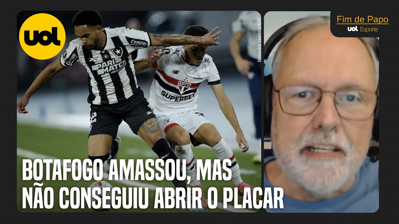 'BOTAFOGO É O GRANDE DERROTADO DA NOITE', DISPARA RENATO MAURICIO PRADO SOBRE EMPATE COM SÃO PAULO