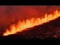 Lava Flows During Volcanic Eruption In Iceland AFP