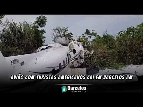 Avião com turistas cai em Barcelos AM durante temporal - 2023