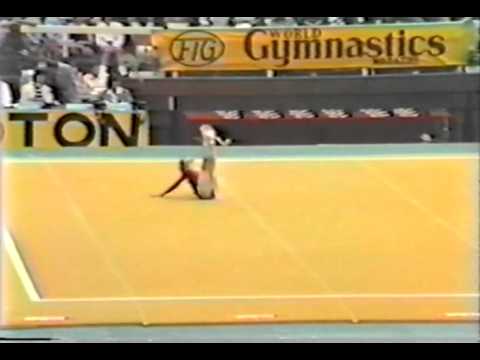 3rd T GDR Sylvia Rau FX - 1983 World Gymnastics Championships 9.500
