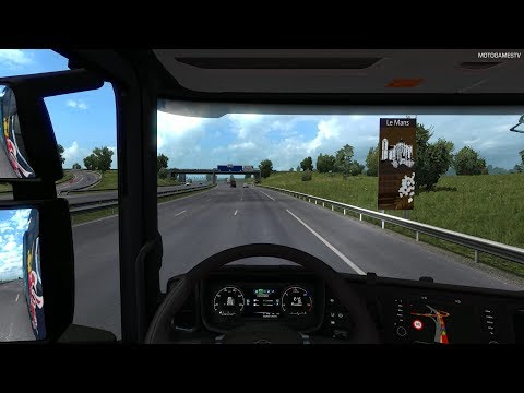 Euro Truck Simulator 2 - Driving from Cologne to Le Mans (One Truck Family Event) [4K 60FPS]