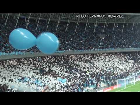"40 mil banderitas - Recibimiento Racing 0 - 0 River - Copa Libertadores 2018" Barra: La Guardia Imperial • Club: Racing Club