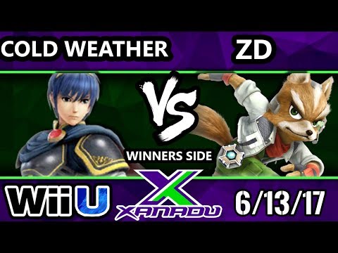S@X 206 - Cold Weather (Marth) Vs. InC | ZD (Fox) - SSB4 Tournament - Smash for Wii U.