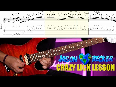 Jason Becker Crazy Pentatonic Lick Lesson with Tabs