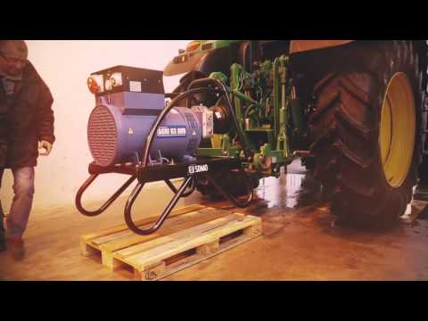 How to connect the alternator to the SDMO power take-off on your tractor