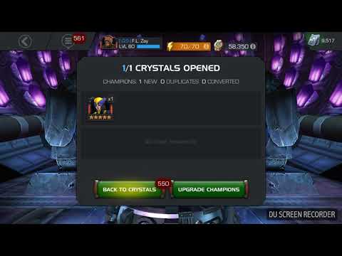 3x 5 Star Stark Enhanced Spider-Man Crystal Opening. Marvel Contest Of Champions