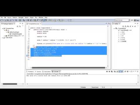 Java Tutorial Lesson 3 Numeric Variables