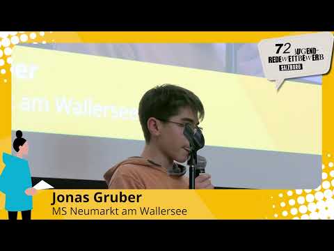 Salzburger Redewettbewerb 2025 | Jonas Gruber | Klassische Rede Mittlere Schulen