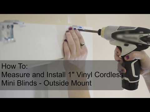 Lumino 1 Vinyl Cordless Mini Blind - Outside Mount Installation