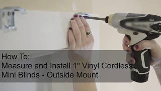Lumino 1&quot; Vinyl Cordless Mini Blind - Outside Mount Installation