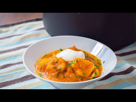Pumpkin Soup With Tortellini Recipe