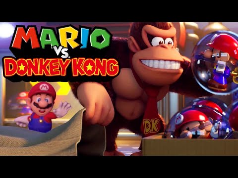 Mario vs. Donkey Kong (Switch) - Full Game Walkthrough | 100% No Damage Gameplay