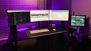 Powerful Simplistic Smart Home Desk Tour thumbnail
