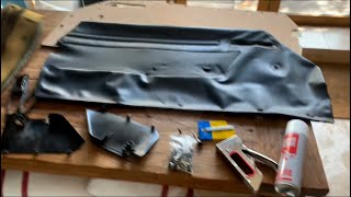 Mercedes R107: Wymiana winylu na tapicerce drzwi