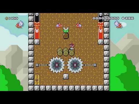 Climbing the tricky tower by jason - SUPER MARIO MAKER - NO COMMENTARY 1bi