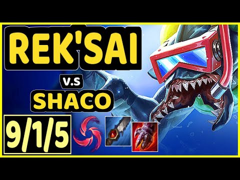 SELFMADE (REK'SAI) vs SHACO - 9/1/5 KDA JUNGLE CHALLENGER GAMEPLAY - EUW