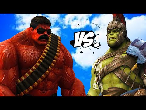 GLADIATOR HULK VS RED HULK  - Epic Battle
