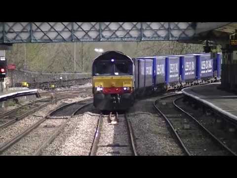 66433 On The 4v38 Daventry-Wentloog Tesco Train At Newport 29.4.13