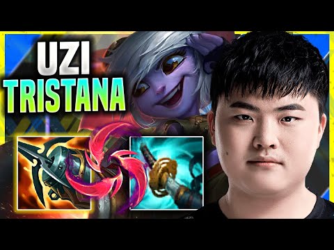 UZI PERFECT GAME WITH TRISTANA! - Uzi Plays Tristana ADC vs Ezreal! | Season 11