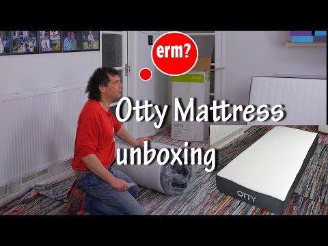 Otty gel memory foam mattress unboxing 2018 - 2000 pocket springs