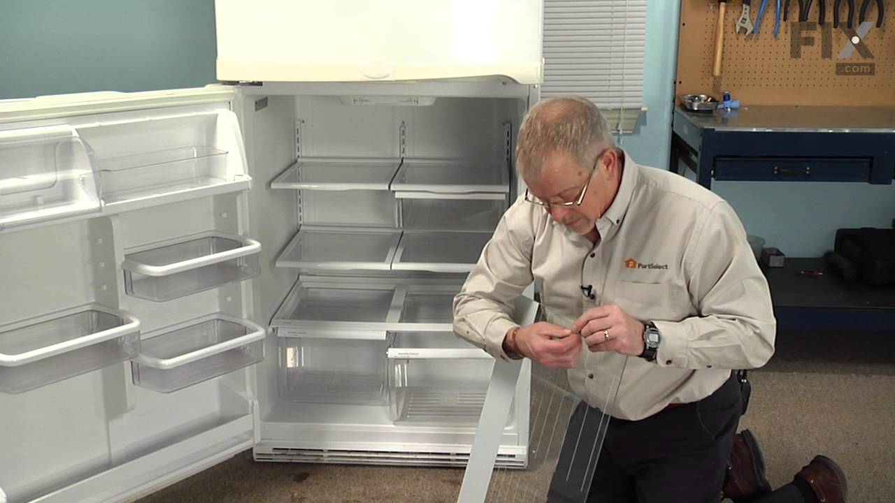 Replacing the Refrigerator Crisper Drawer Glass
