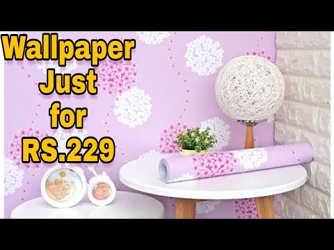 How to stick a wallpaper on wall