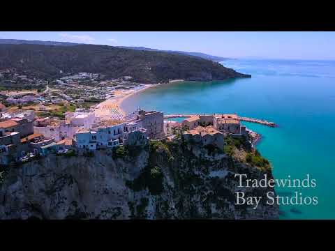 15) Peschici aerial view. Italy.TBS.