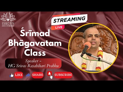 Srimad Bhagavatam Class | SB 5.16.17-19 | HG Srivas Rasabihari Prabhu | 6-02-2026 | ISKCON Abids Hyd