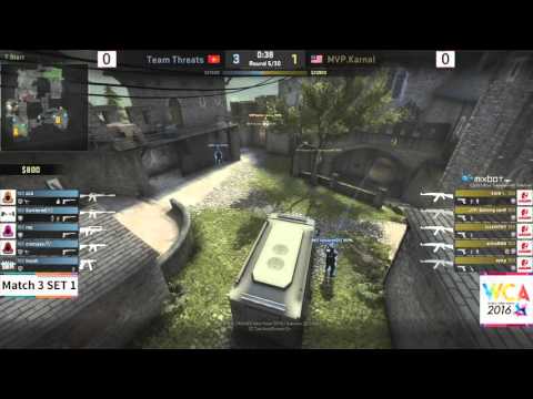 MVP karnal vs Threats SET1 WCA 2016 APAC Qualifiers CSGO Match3 160419 KOR