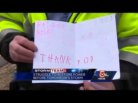 Crews work to restore power ahead of another nor'easter