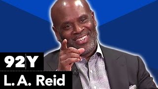 L.A. Reid and Meghan Trainor with Gayle King