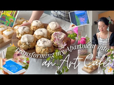 Ich verwandle meine Wohnung in mein TRAUM-Kunstcafé ✨