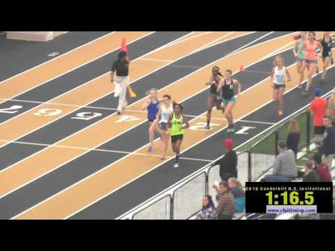 2016 Vandy HS Invite - Girls 800m Girls Seeded Heat 2