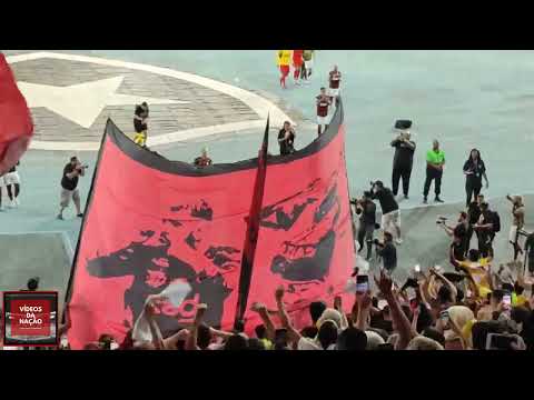 Gritos da torcida do Flamengo contra o Botafogo no Engenhão - Brasileiro 2022 - 4K